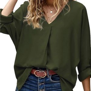 Olive Green Blouse